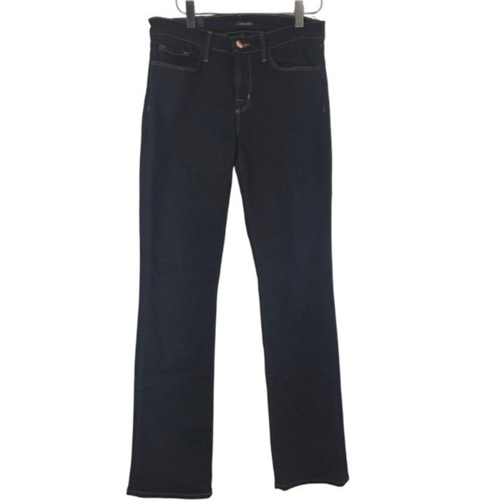 J Brand Brooke Mid Rise Bootcut Jeans 28 Womens Dark Wash Stretchy Pockets